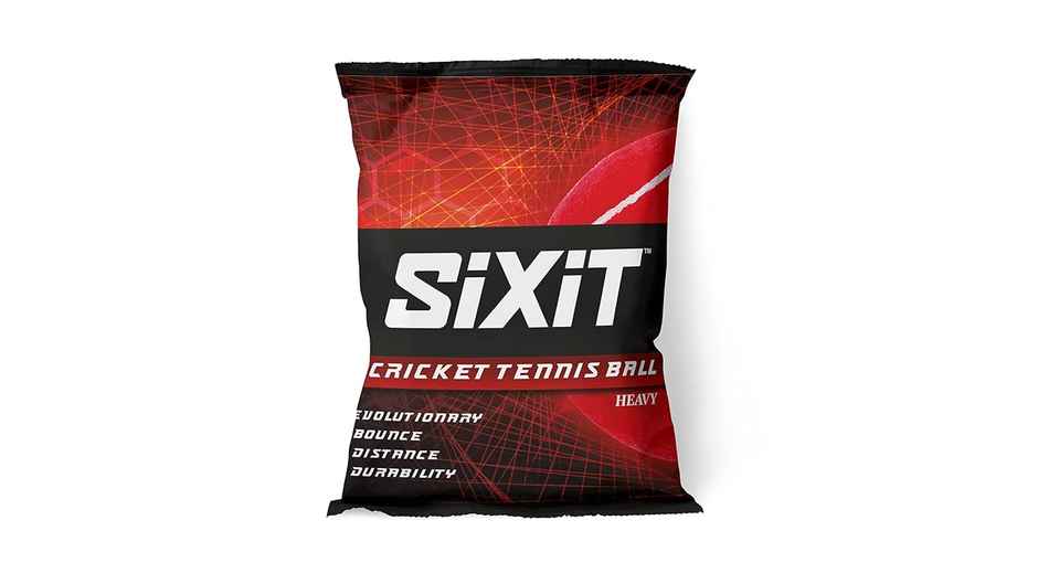 Sixit Heavy Cricket Tennis Ball | Red
