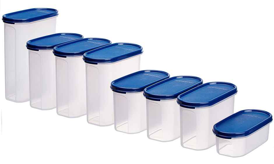 Signoraware Kitchen Organizer Container Set | Set of 8 | Blue | Kitchen Storage Set