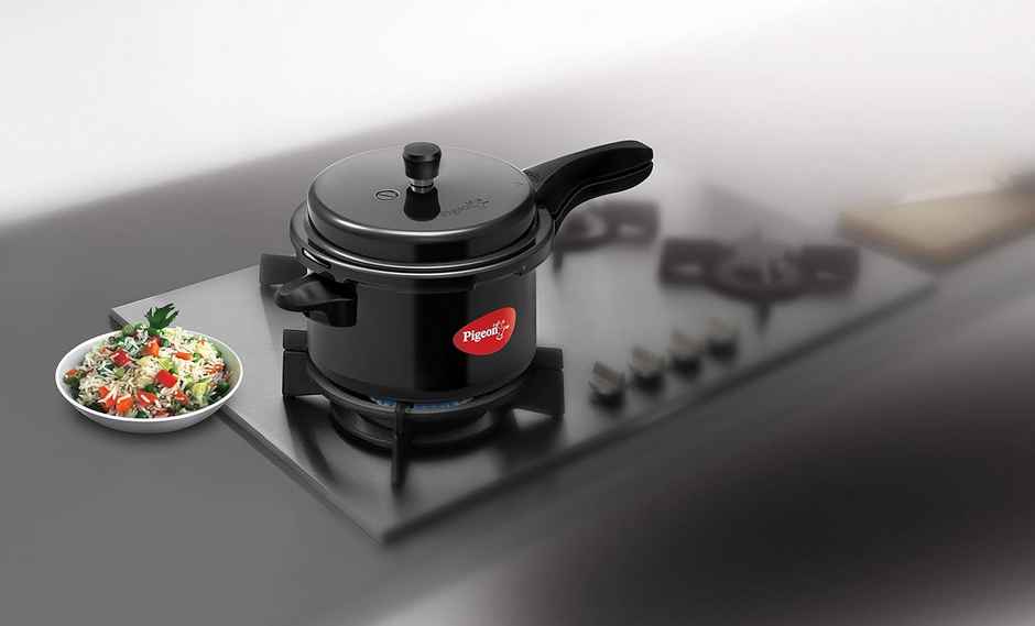 Pigeon Titanium 5L Anodised Induction Base Outer Lid Pressure Cooker