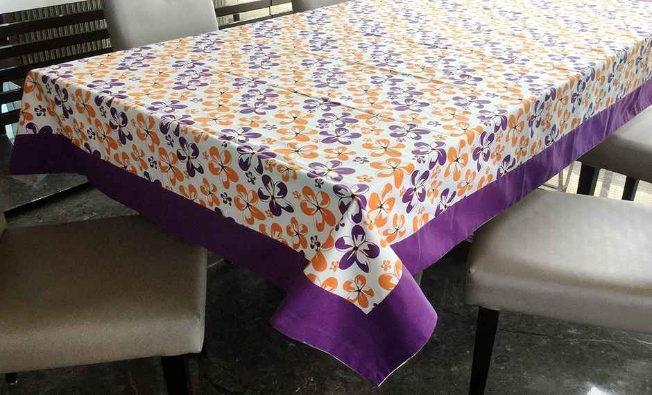 Lushomes Dining Table Cover - 6 Seater | Shadow Printed | 60 x 90 inch