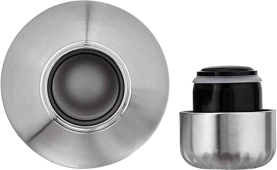 Kuber Industries Insulated Stainless Steel Water Bottle, Keeps Hot and Cold- 500 ml | Silver