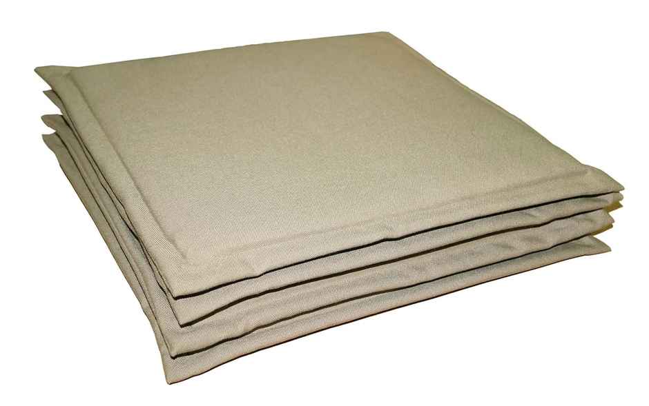 Lushomes Chair Pads - Dark Beige | 15 x 15 inch