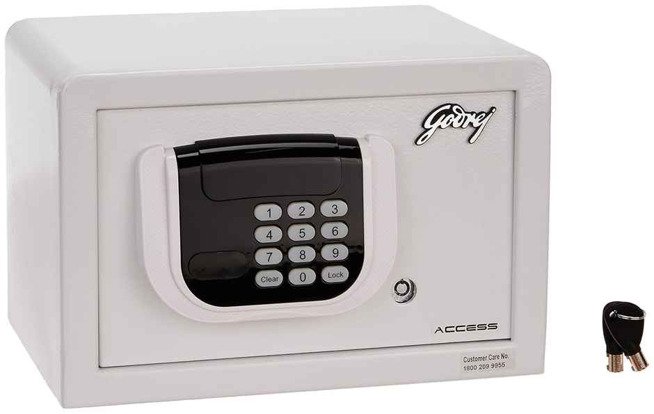 Godrej Security Solutions Access SEEC9060 Electronic Safe | 8 L| Ivory