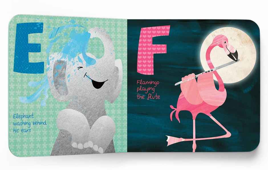 Animal ABC Board Book Illustrated A to Z Alphabet Book for Kids Animal ...