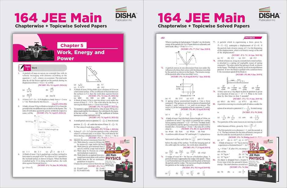 Disha's 164 New Syllabus Topic-wise JEE Main Online (2024 - 2012) & Offline (2018 - 2002) Physics