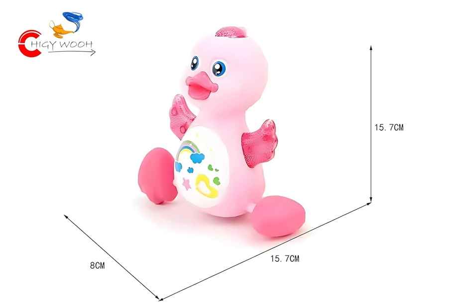 Chigy Wooh Musical Duck Toy for Kids with Lights & Sound | Flapping Wings Toy for Toddlers