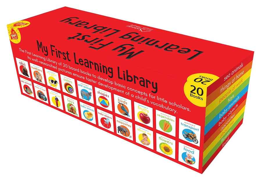 My First Complete Learning Library Boxset of 20 Board Books Gift Set for Kids (Horizontal Design)