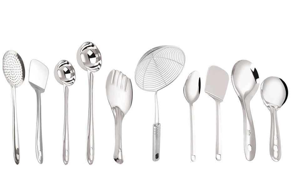 Petals Stainless Steel Cooking and Serving Spoon Spatula Set