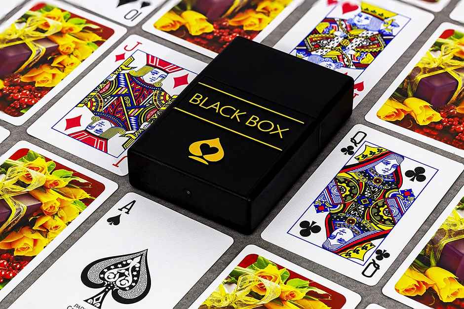 Parksons Cartamundi Plastic Playing Cards Black Box Premium Combo