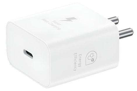 Ailkin 25W GaN Charger Adaptor for Samsung Phones | White