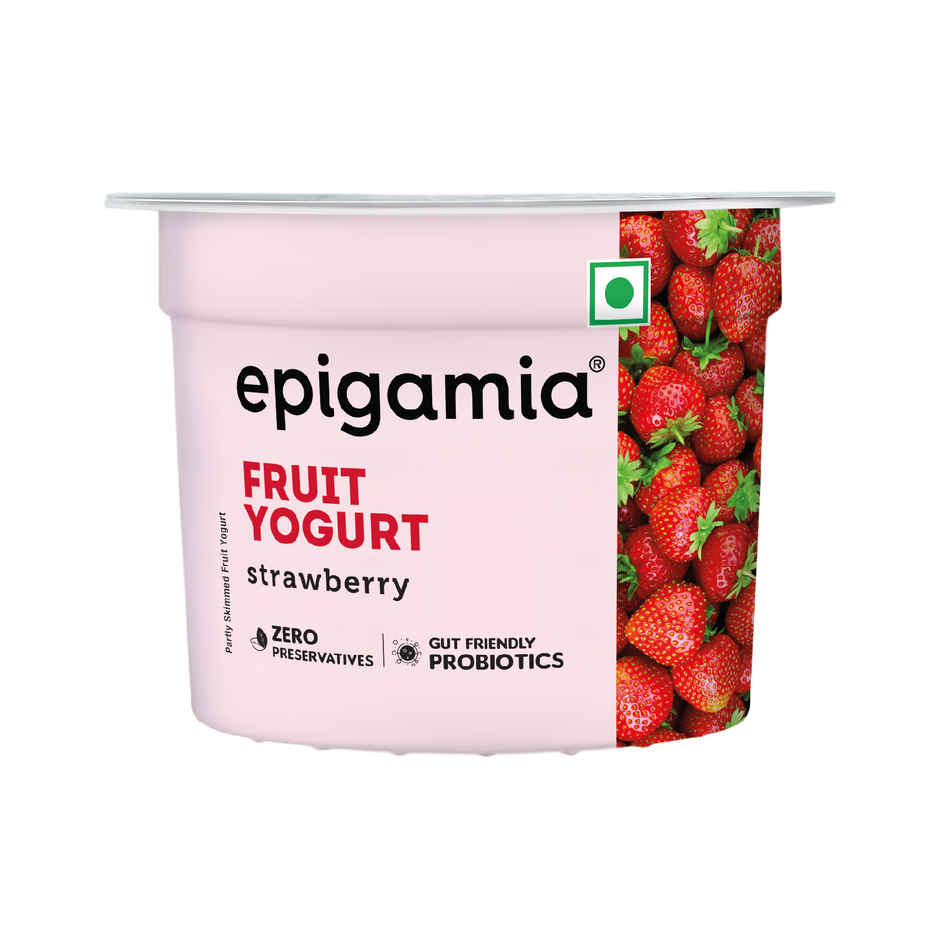 Epigamia Fruit Yogurt- Strawberry Combo