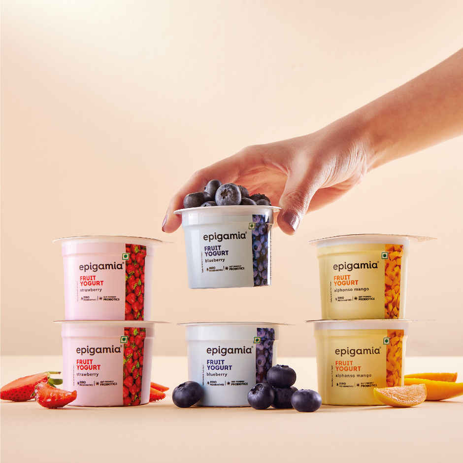 Epigamia Fruit Yogurt- Strawberry Combo