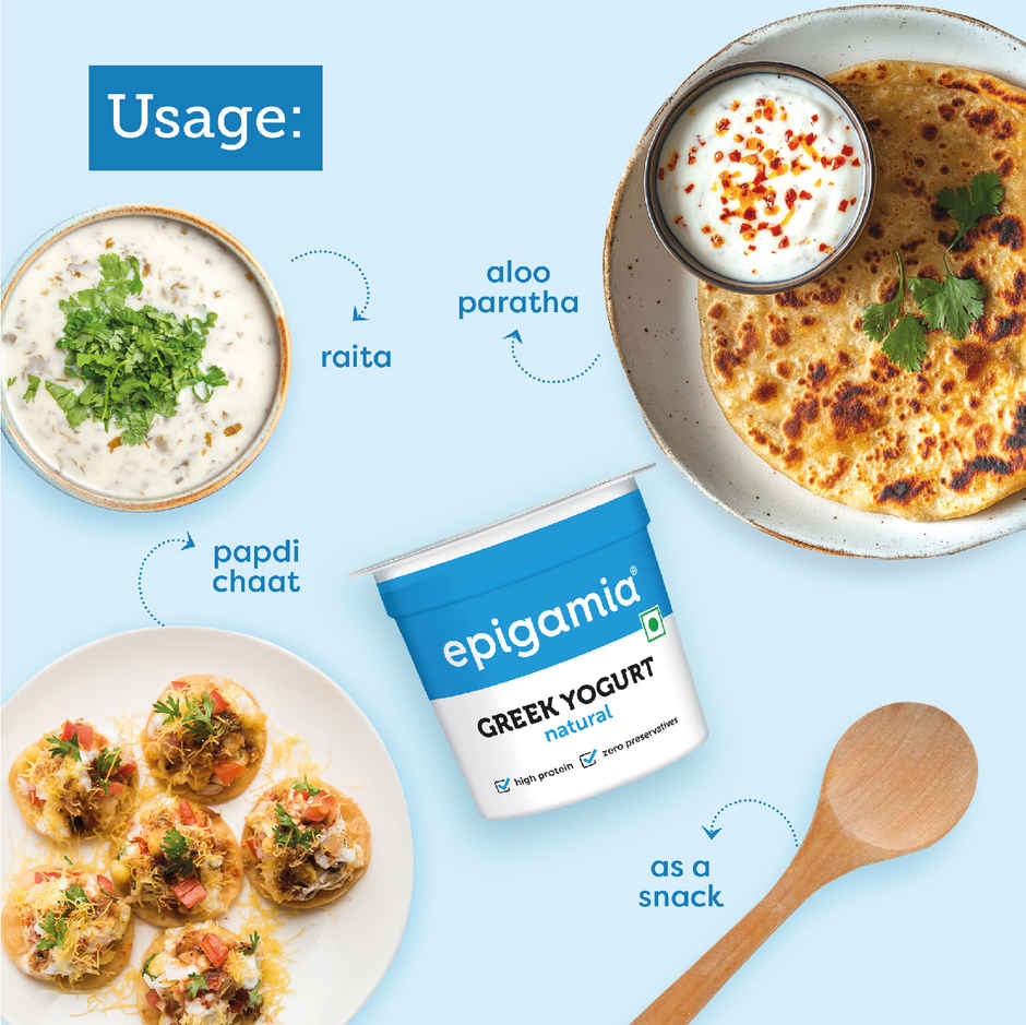 Epigamia Natural Greek Yogurt(90gms), Epigamia Blueberry Greek Yogurt(90gms) & Epigamia Greek Yogurt Alphonso Mango(90gms) Combo