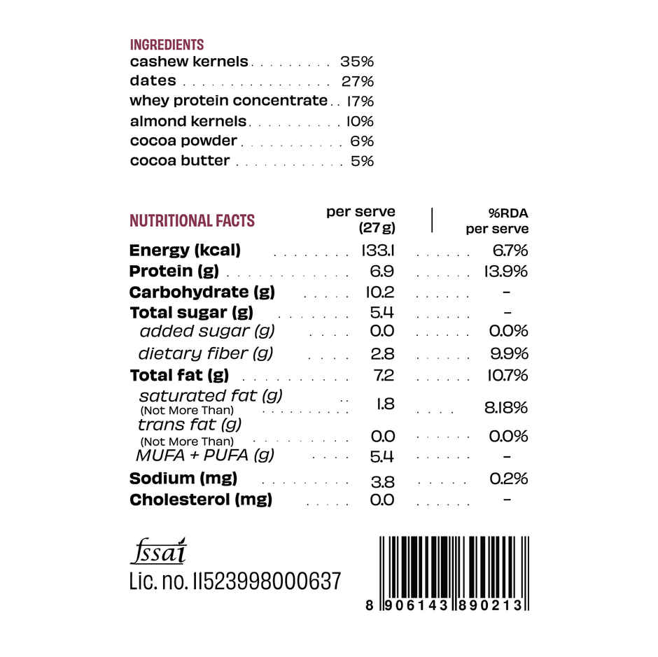 The Whole Truth Double Cocoa Protein Bar