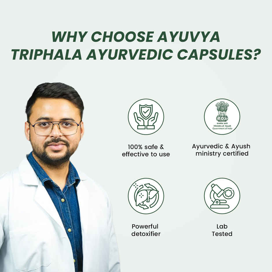 Ayuvya Triphala Health Supplement for Digestion Support