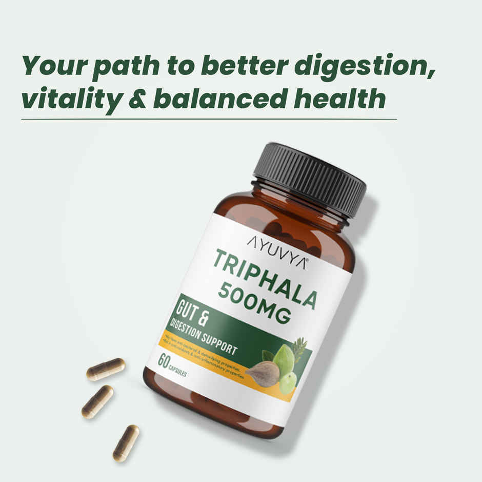 Ayuvya Triphala Health Supplement for Digestion Support