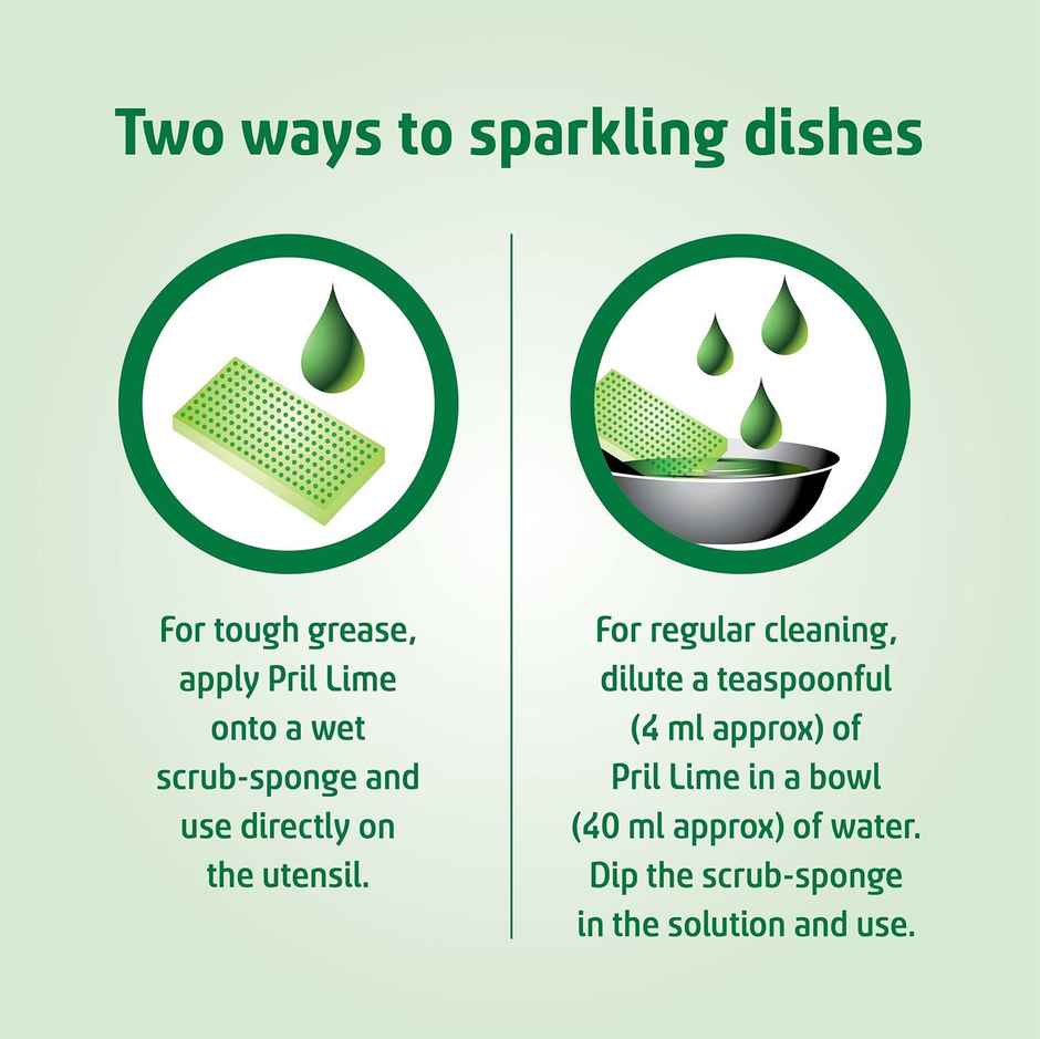 Pril Lime Dishwash Liquid | Pouch