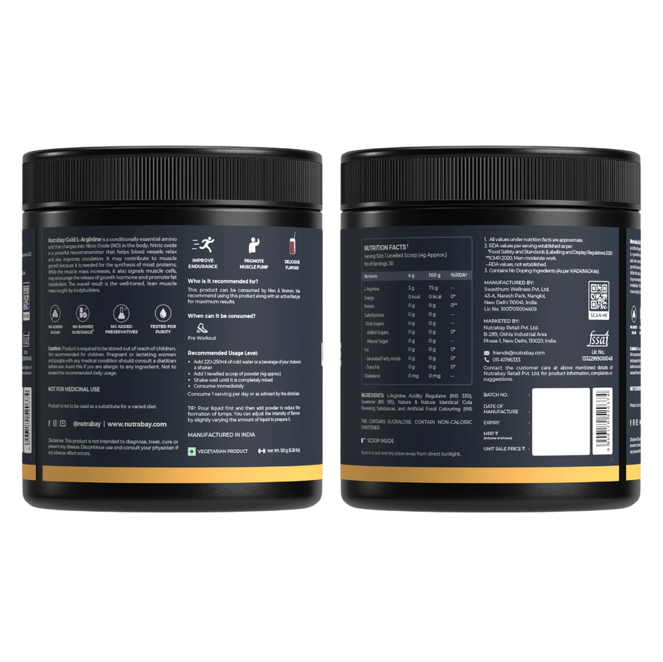 Nutrabay Gold L-Arginine Cola