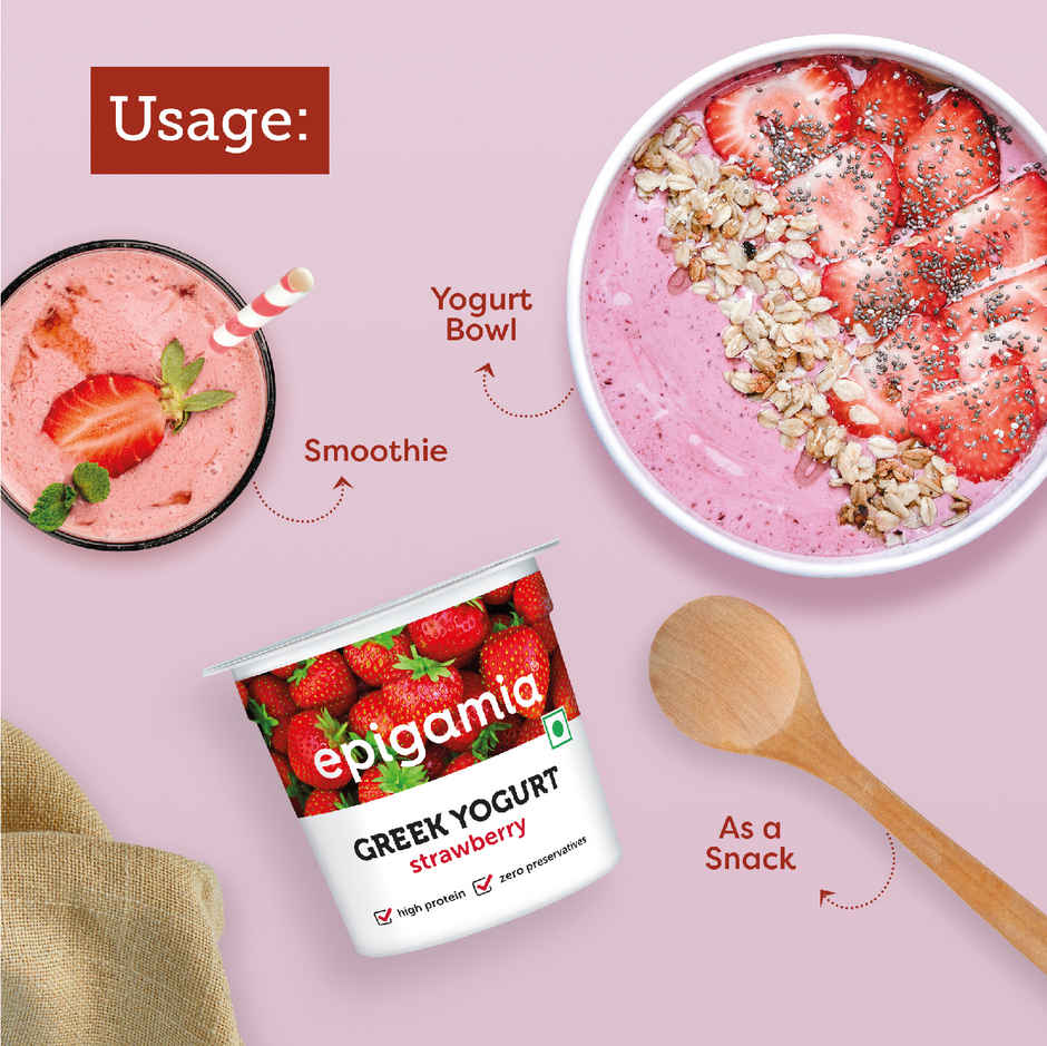 Epigamia Greek Yogurt- Strawberry Combo