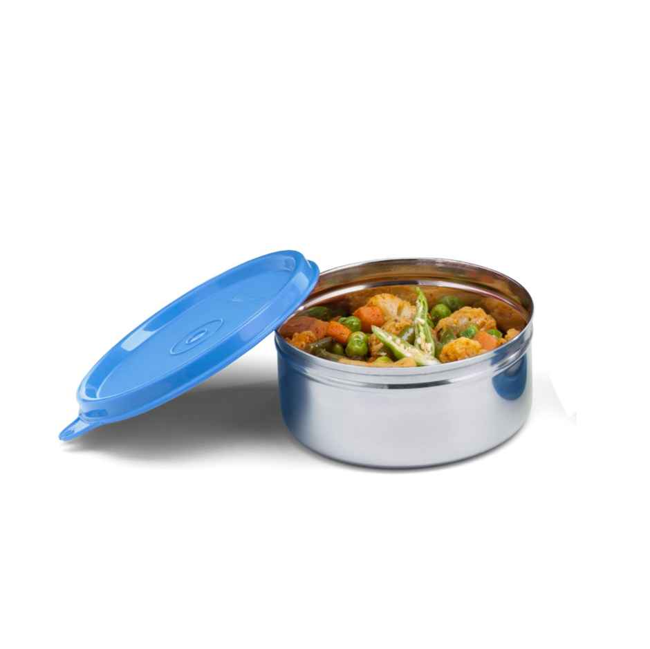 Signoraware Executive Stainless Steel Container | 350 ml | Blue