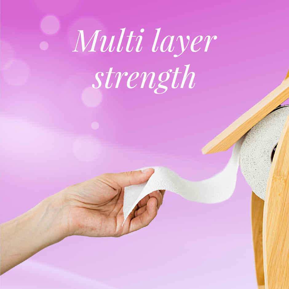 Origami 3Ply Soft Toilet Tissue Roll Super Absorbent with Anticlog Tech Pack of 6, 160 Pulls Each