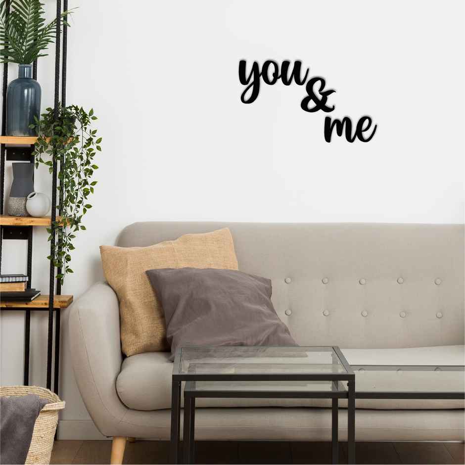 You & Me Wooden Wall Decor | Valentine Gift | EcraftIndia