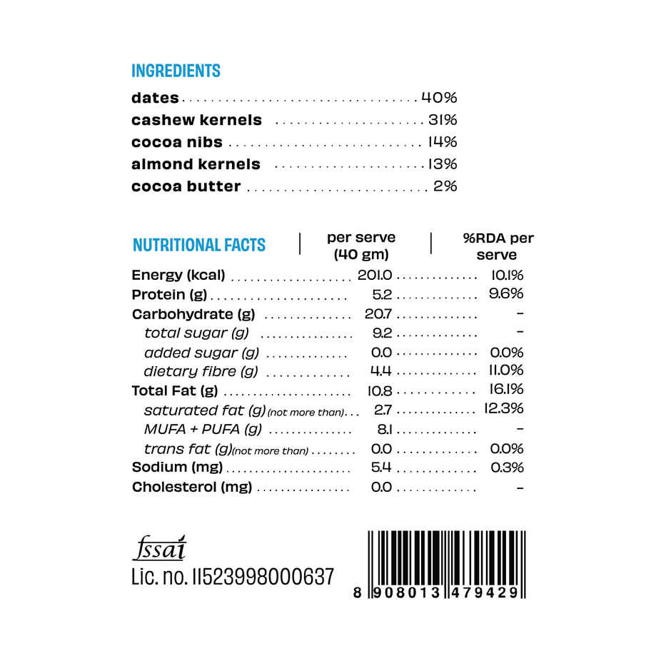 The Whole Truth Almond Choco Fudge Energy Bar