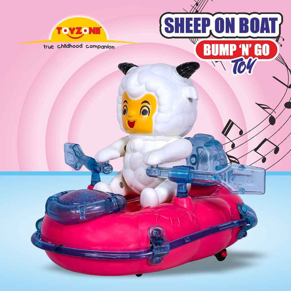 Toyzone Sheep On Boat Bump and Go