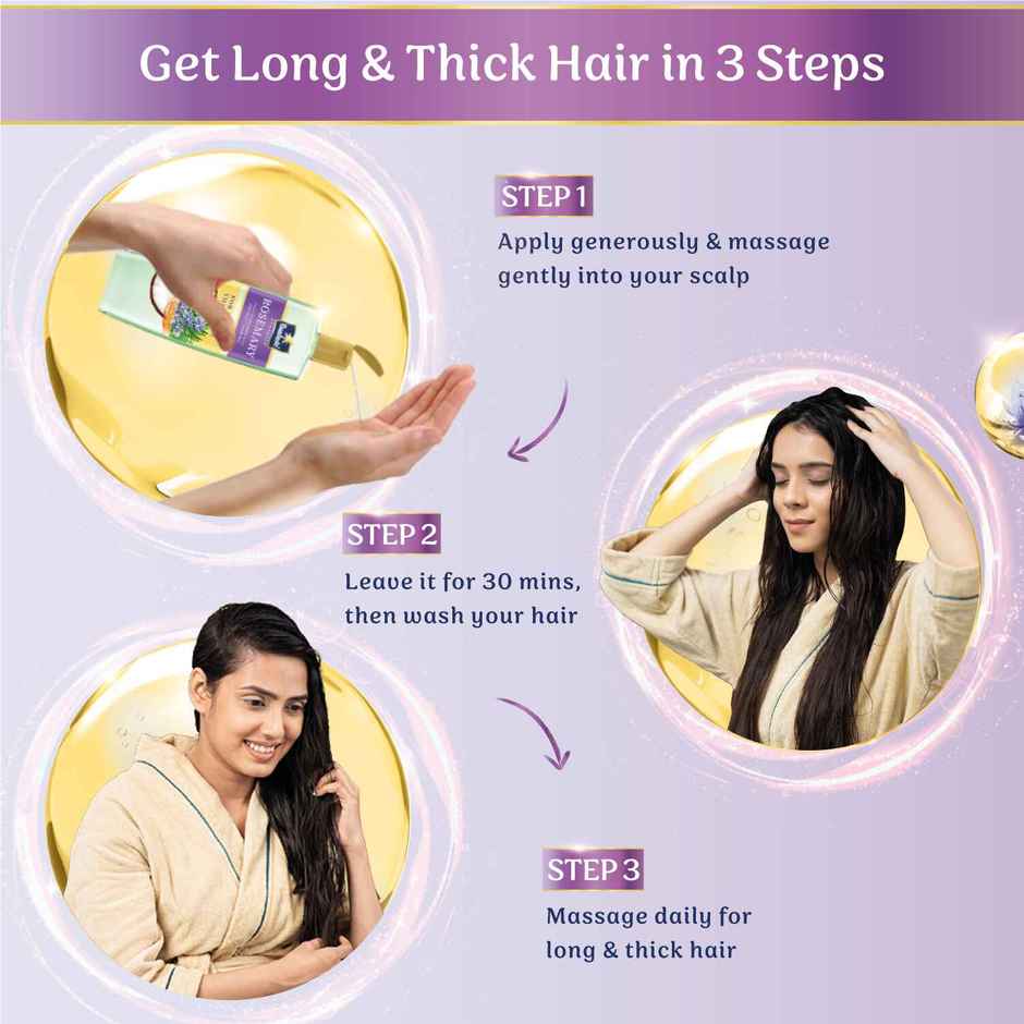 Parachute Advansed Rosemary enriched Coconut Hair Oil For Promoting Hair Growth