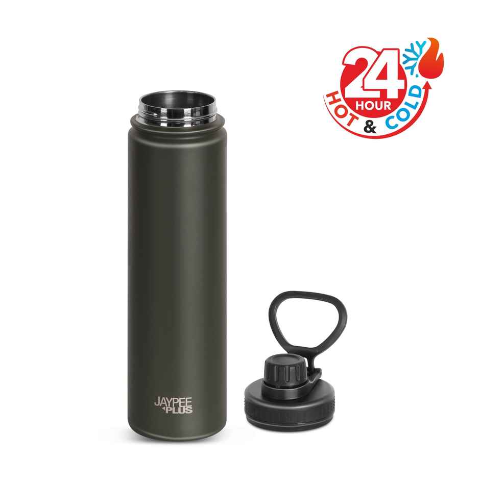 Jaypee Plus Hylux Vacuum Insulated Stainless Steel Bottle | ISI Certified | Green | 750 ml