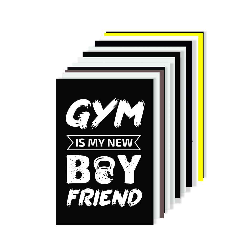 Paper Plane Design Motivational Gym/Fitness Workout Posters | Set of 10 | (12 Inch x 18 Inch) D12