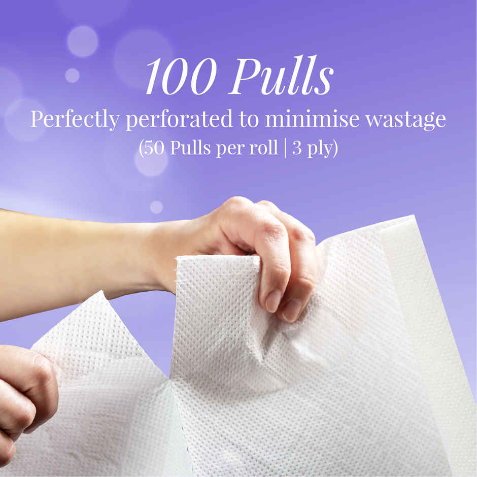 Origami Luxuria Kitchen Roll - Pack of 2 (50 Pulls each, 3 Ply) | Kitchen Towels | Kitchen Tissues