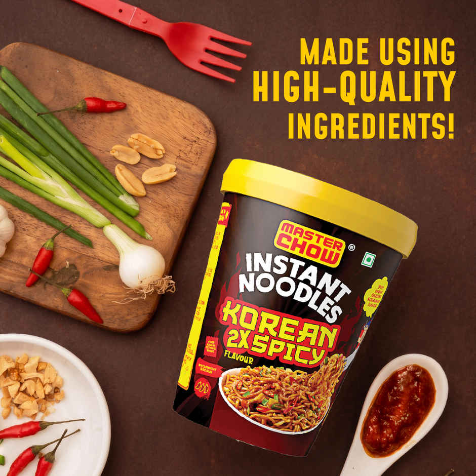MasterChow Korean Instant Cup Noodles - Korean 2X Spicy Flavour Veg