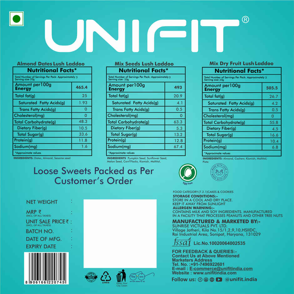 Unifit Decadent Laddoo Box | Healthy & Guilt-Free Sweets
