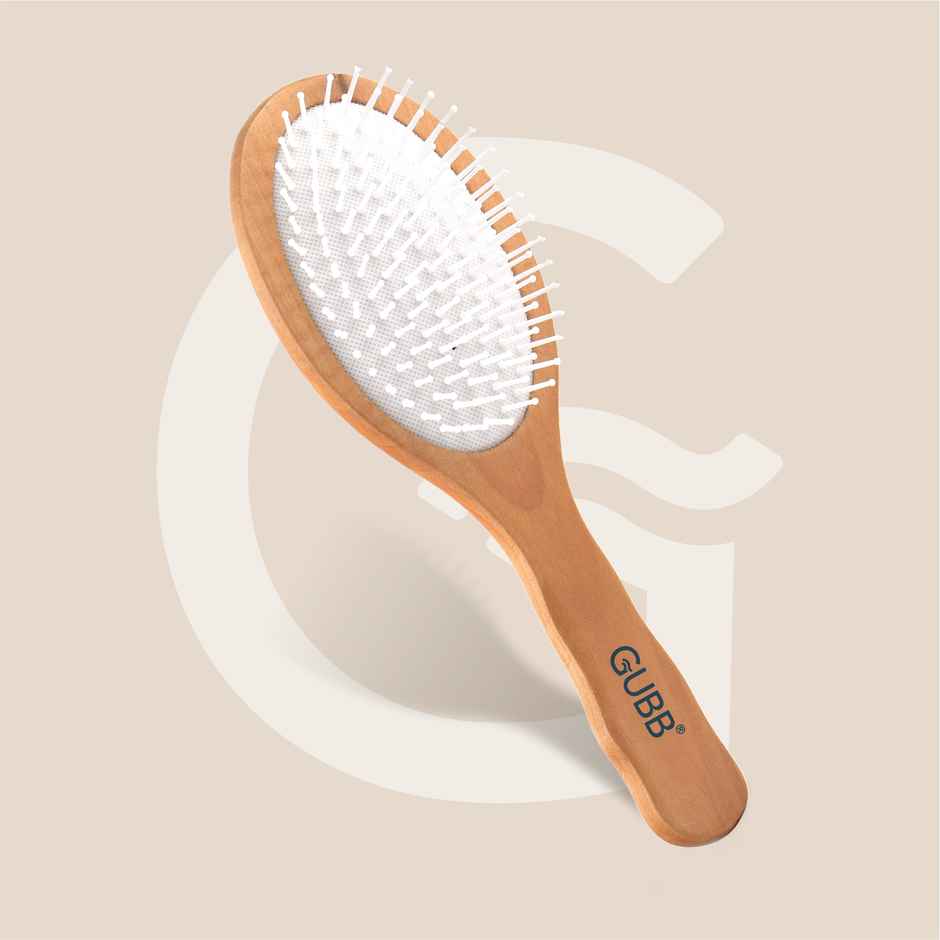 Gubb Oval Hair Brush Broad | Wooden Hues