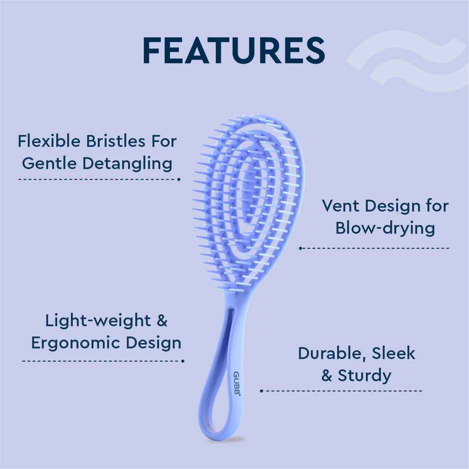 GUBB French Hues Vent Oval Hair Brush