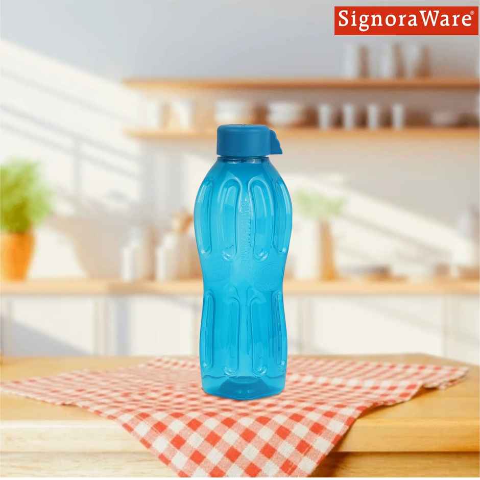 SignoraWare Aqua Fresh BPA Free Plastic Water Bottle 500 ml | Leakproof | Blue