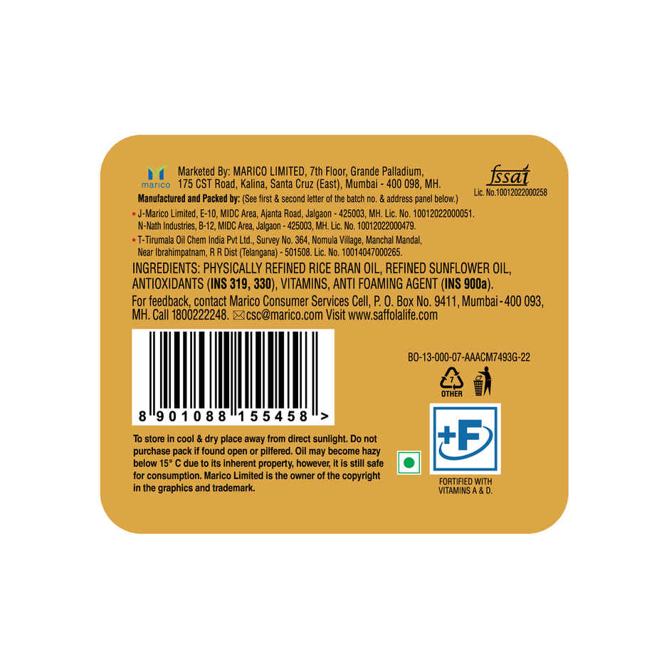 Saffola Gold Oil Power of 3