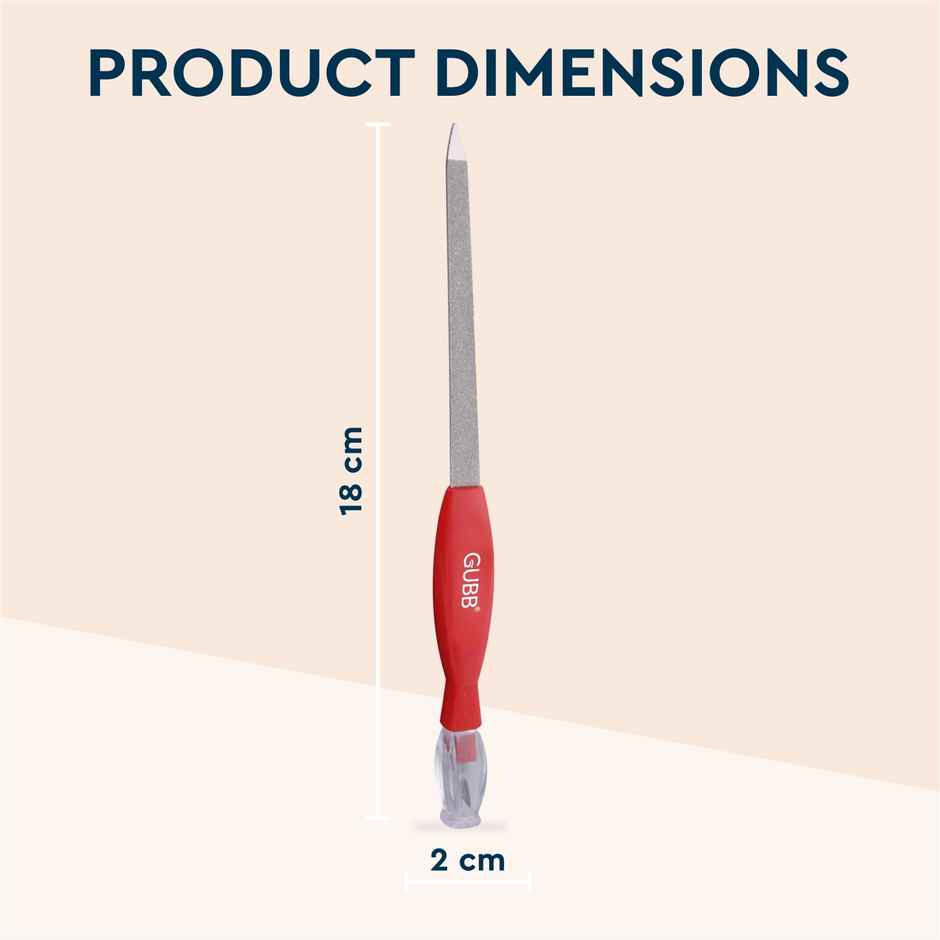 Gubb 2 In 1 Nail File & Cuticle Timmer - Assorted