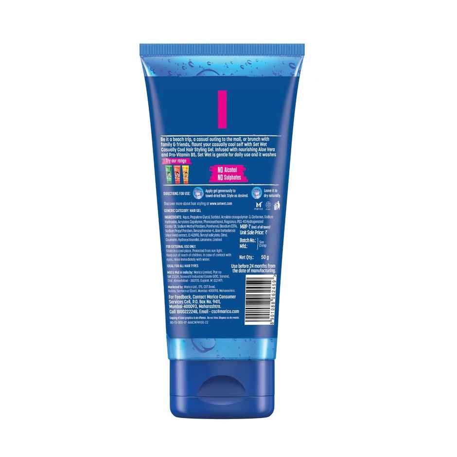Set Wet Hair Gel Cool Hold