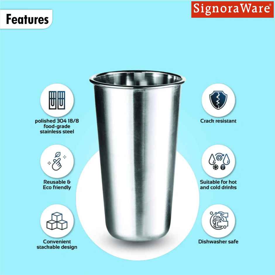 Jumbo Tumbler Steel 500ml Blue