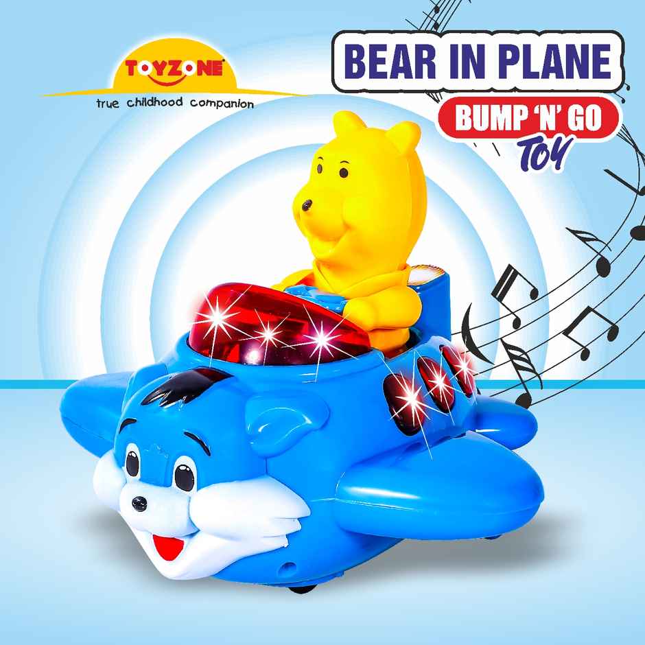 Toyzone Bear In Plane Bump and Go