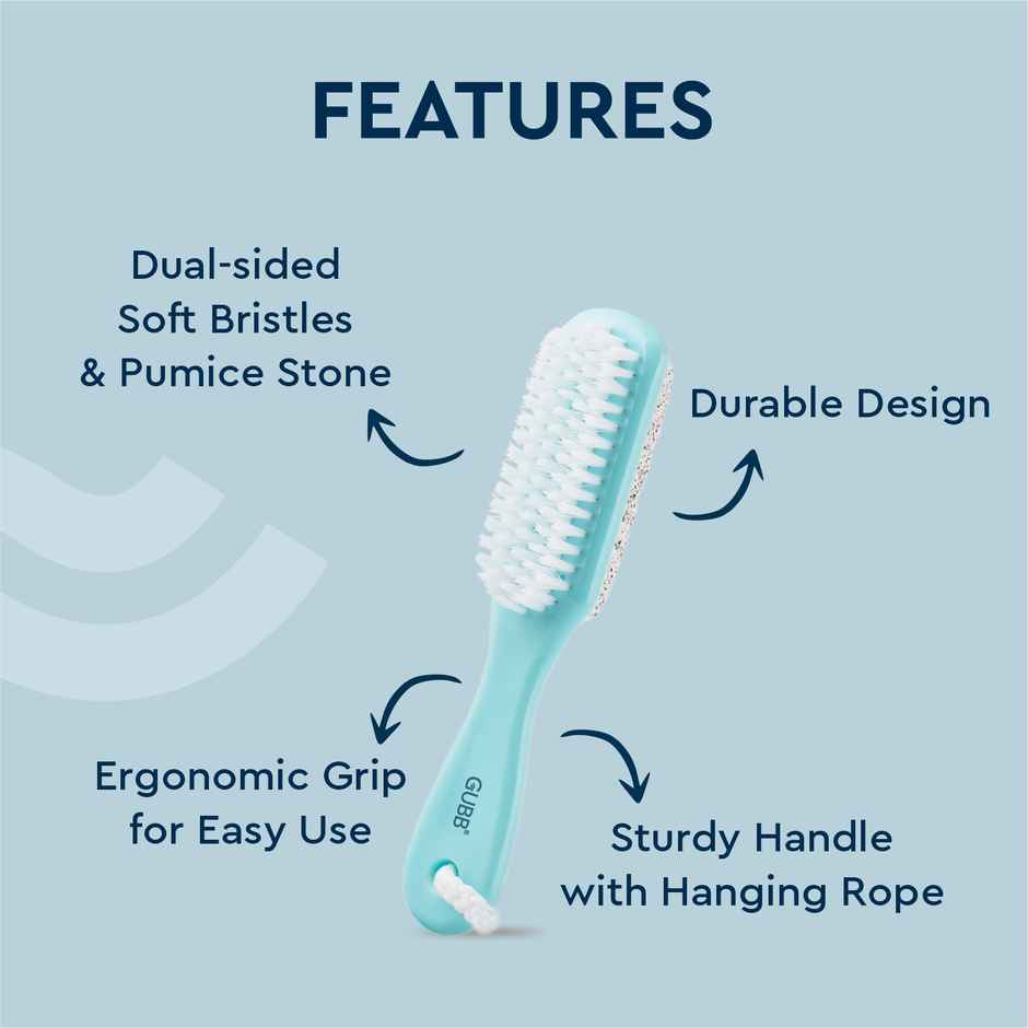 GUBB 2 In 1 Foot Brush With Pumice Stone