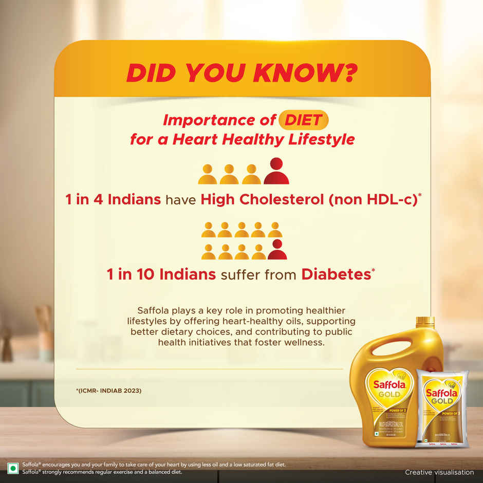 Saffola Gold Oil Power of 3