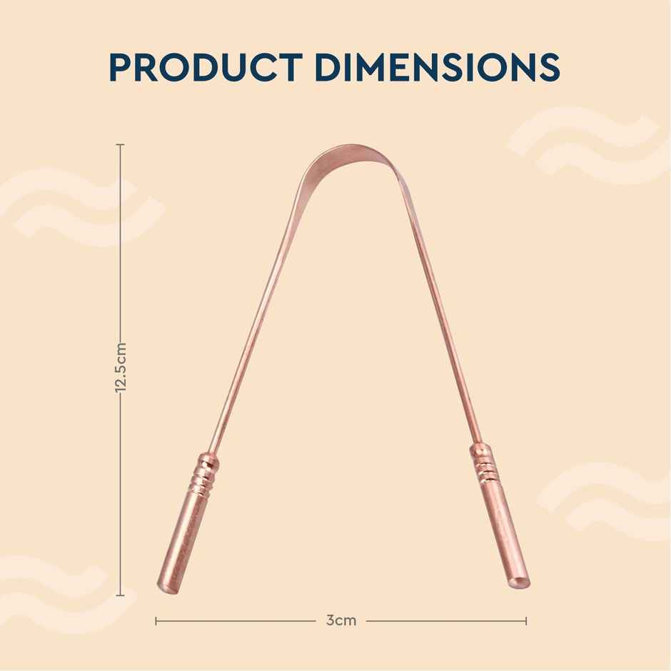 GUBB Copper Tongue Cleaner With Handle