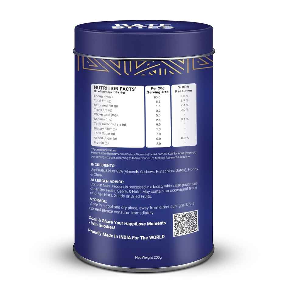 Happilo Celebration Date Bites Tin