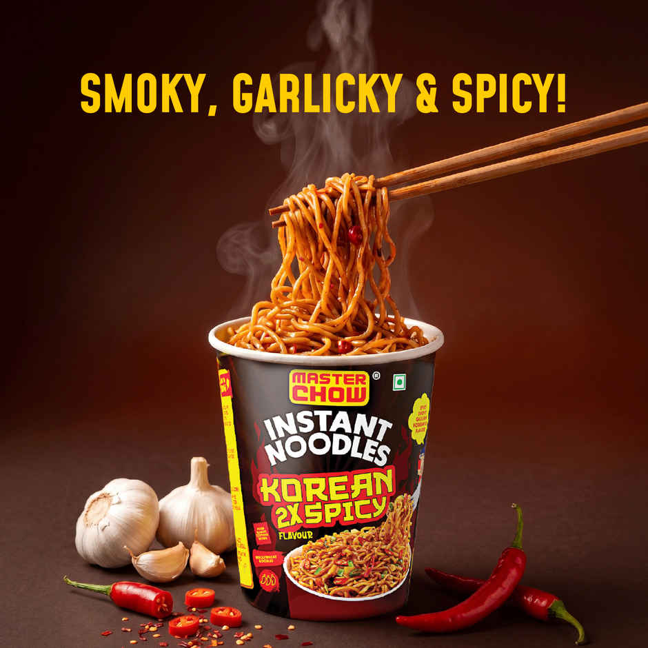 MasterChow Korean Instant Cup Noodles - Korean 2X Spicy Flavour Veg