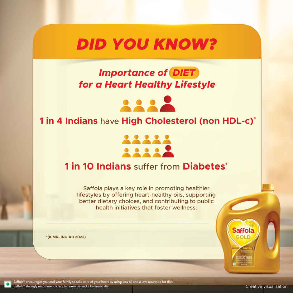 Saffola Gold Oil Power of 3