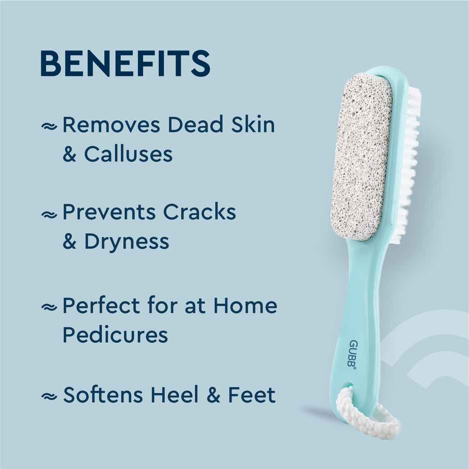 GUBB 2 In 1 Foot Brush With Pumice Stone