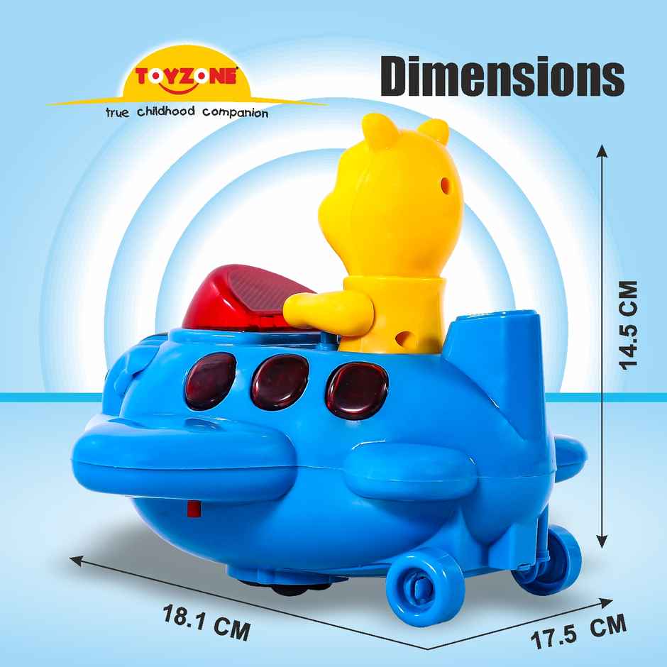 Toyzone Bear In Plane Bump and Go